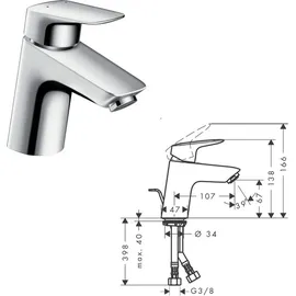 Hansgrohe Logis Aufputz chrom