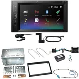 Pioneer DMH-A240DAB DAB+ Bluetooth Einbauset für Citroen C2 C3 Berlingo Jumpy