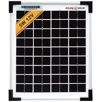 EnjoySolar enjoy solar Mono 5W 12V Monokristallines Solarpanel Solarmodul