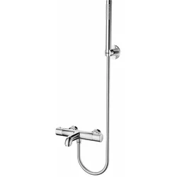 Aloni Wannenarmatur mit Thermostat und Handbrause Chrom