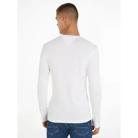 Tommy Hilfiger Original Ribbed Organic Cotton Langarm-T-Shirt Classic White 2XL