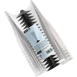 Papstar Sektgläser 20 St. 0,1 l Ø 5 cm glasklar