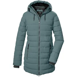KILLTEC Damen Steppparka/Parka mit Kapuze KOW 55 WMN QLTD PRK, Größe 42, in Grau blaugrau,