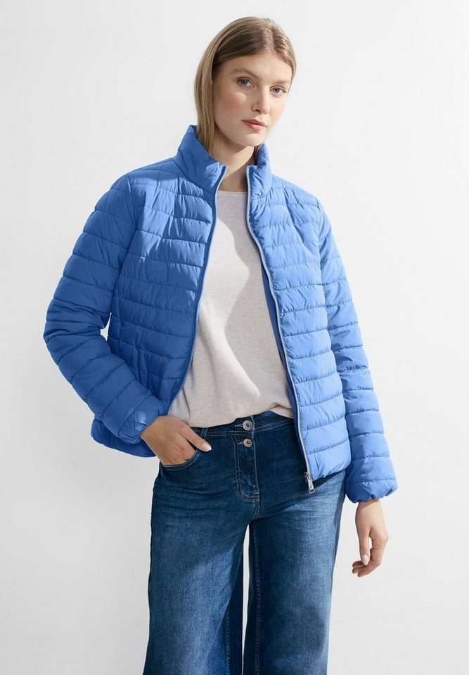 Cecil Steppjacke in Unifarbe blau S (38)