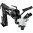 Vevor Zoom Trinokulares Stereomikroskop WF10X 20mm Binokulares Stereo Säulenständer für Jewelry Tools (3.5X-90X) Mikroskop, Silbe, 1 Count (Pack of 1) Multi-Directional Microscope