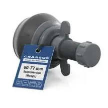 Crassus Schnellverschlussstopfen CSV 70 CRA18638 60-77 mm, Länge 100 mm, EPDM/PVC