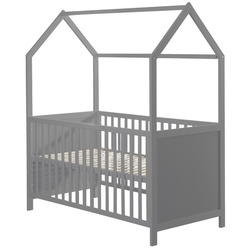roba Babybett, (BxL): 75 cm x 143,5 cm, Holz, taupe - braun