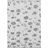 80 x 210 cm blüte dekor/weiß