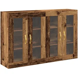 vidaXL Wandschränke 2 Stk. Altholz 69,5x34x90 cm Holzwerkstoff