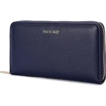 Frentree Frentree® Clutch Geldbörse Damen - Portemonnaie Damen mit 16 Kartenfächern und Smartphonefach Herbst- und Winterfarben - Nachtblau