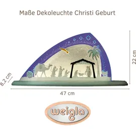 Weigla Lichterbogen LED Christi Geburt 47 x 22 x 8,2 cm