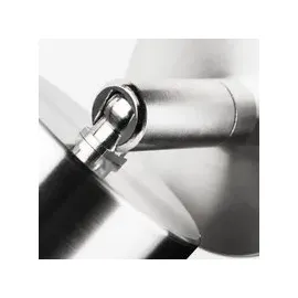 Lcd Außenwandleuchte Edelstahl 13,4 cm GU10 IP65 silber