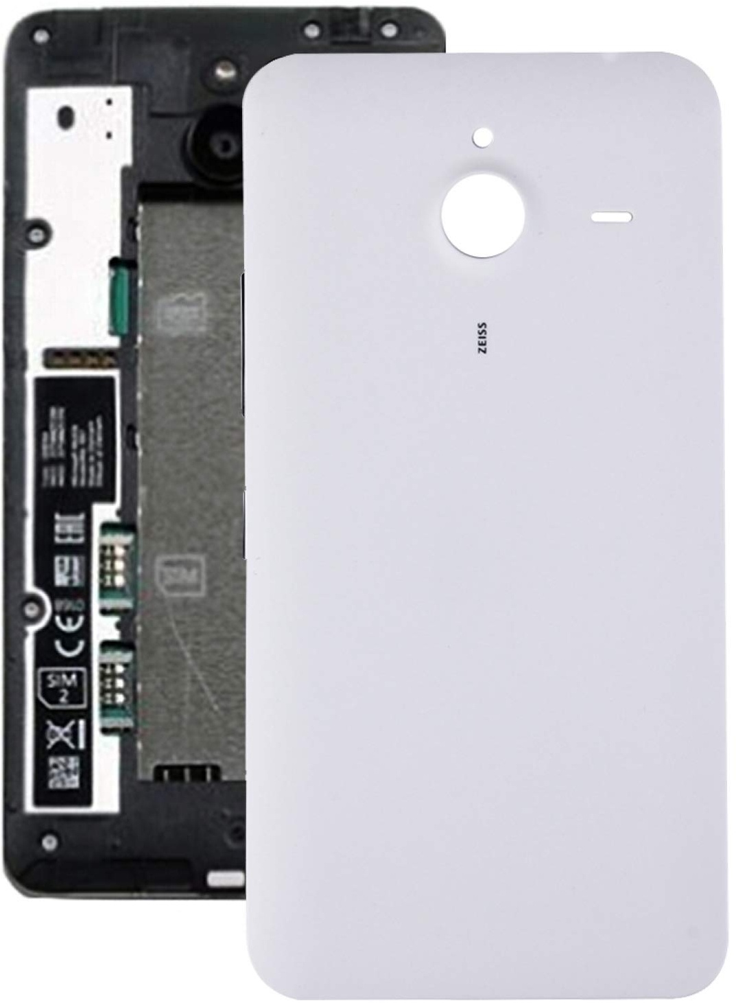 LINSHAOhui Teile Batterie-Back-Abdeckung für Microsoft Lumia 640 XL (Farbe : Weiß)