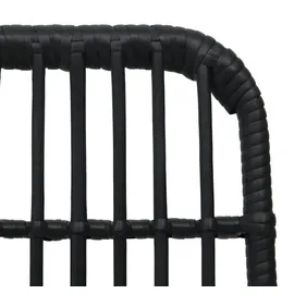 vidaXL Bistro-Set 3-tlg. Schwarz