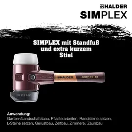 Halder Schonhammer Ø 60 mm Gummi schwarz/Superplastik