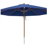 anndora-sonnenschirm Sonnenschirm 4m rund Gartenschirm Marktschirm, wasserabweisende Oberflächen blau