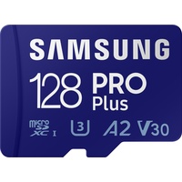 Samsung PRO Plus R160/W120 microSDXC 128GB Kit, UHS-I U3,