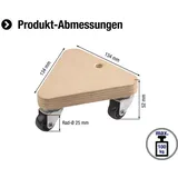 Metafranc Transportroller 134 x 134 x 134 mm, 100 kg, Sperrholz, PP