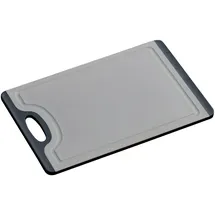 KESPER Schneidebrett, Material: Kunststoff (PP/TPE), Maße: 29,5 x 19,5 x 0,75 cm, Farbe: Grau/Schwarz | 30883