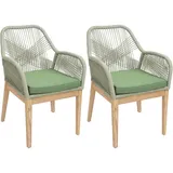 MCW Gartenstuhl H56b-2xS 58 x 58 x 108 cm grün 2 St.