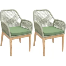 MCW Gartenstuhl H56b-2xS 58 x 58 x 108 cm grün 2 St.