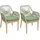 MCW Gartenstuhl H56b-2xS 58 x 58 x 108 cm grün 2 St.