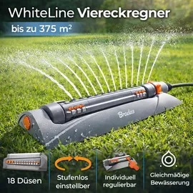 Bradas Viereckregner 375 m2 weiß
