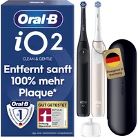 Oral-B iO Series 2 Night Black + 2. Handstück Calm Pink + Reiseetui