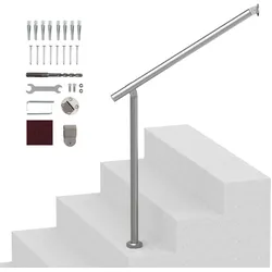 VEVOR 80cm Handlauf Treppengeländer Geländer Eingangsgeländer Außentreppen