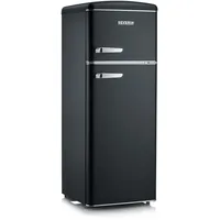 Severin RKG 8932 Retro-Kühl-Gefrierkombination (206 l, 1440 mm hoch, Schwarz)