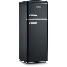 Severin RKG 8932 Retro-Kühl-Gefrierkombination (206 l, 1440 mm hoch, Schwarz)
