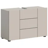 xonox.home Waschbeckenunterschrank Vira 82 x 56 x 34 cm Kaschmir/Schwarz