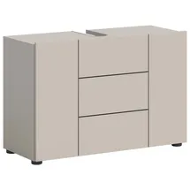 xonox.home Waschbeckenunterschrank Vira 82 x 56 x 34 cm Kaschmir/Schwarz