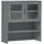 vidaXL Highboard-Oberteil MOLDE Grau 90x35x100 cm Massivholz Kiefer