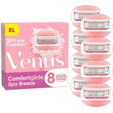 Gillette Venus Comfortglide Spa Breeze Rasierklingen Damen, 8 Ersatzklingen für Damenrasierer