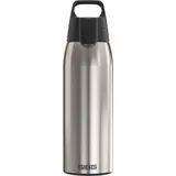 Sigg Edelstahl Trinkflasche Silber 1 l
