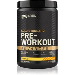 Optimum Nutrition Gold Standard Pre Workout Advanced Förderung der sportlichen Leistung mit Koffein Geschmack Tropical 420 g