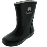 CelaVi Jungen gummistøvler Wasserdichte Gummistiefel, Schwarz, 27 EU
