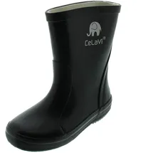 CelaVi Jungen gummistøvler Wasserdichte Gummistiefel, Schwarz, 27 EU