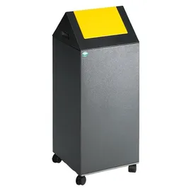 Proregal Wertstoffsammler 60 l Grau-Gelb