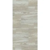 winwall Duschrückwand Duschrückwände ALU-Verbundplatte Dekor: Travertin, (1-tlg), Wandverkleidung aus Alu gelb|grau 125 cm x 250 cm