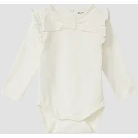 s.Oliver Festlicher Langarmbody mit Rüschen - creme - 92