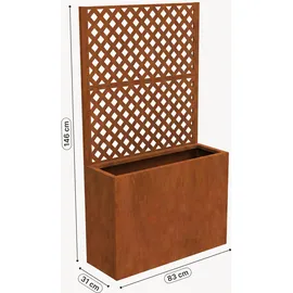 casa.pro Malja 146 x 83 x 31 cm Braun
