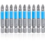 10-teiliges Anti-rutsch-schlagschrauber-bit-set, 50 Mm, Magnetisch, Ph2, Kreuzschlitz-schraubendreher-bit, Sechskantschaft-bit-set Für Elektrische Bohrmaschine Und Schraubendreher