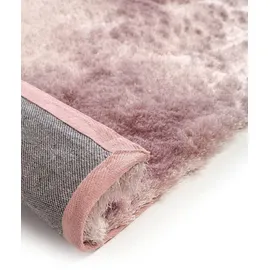 benuta Nest Hochflorteppich Rosa, Textil, Beton Optik, Quadratisch, 150x150 cm wasserabweisend, Teppiche - Böden, Teppiche, Hochflorteppiche - Shaggys