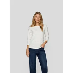 Rabe 3/4-Arm-Shirt, mit Wellen-Struktur Rabe Natur 40