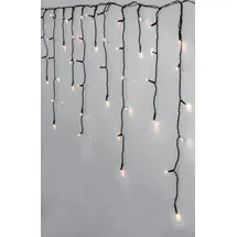 EGLO LED-Lichtervorhang "CRISPY ICE WHITE, Weihnachtsdeko", schwarz, Dioden 960 Stk. Flammen 960 Stk., Kabellänge 5m x Gesamtlänge 28,9m, Lichterketten, LED Lichterkette / schwarz / 960X0,064W / Beleuchtung - Weihnachten
