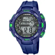 Calypso Herren Analog Uhr Sport Kautschuk Armbanduhr blau UK5836/1 - Blau