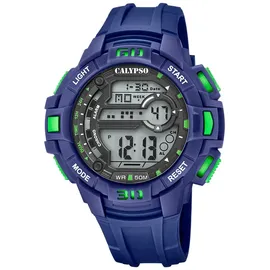 Calypso Herren Analog Uhr Sport Kautschuk Armbanduhr blau UK5836/1 - Blau