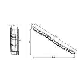 Glööckler Rutsche rocli 287 cm Blau